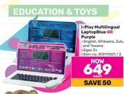 I-Play Multilingual Laptop Blue Or Purple-Each