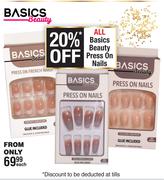 Basics Beauty Press On Nails-Each