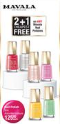 Mavala Nail Polishes Assorted Colours-5ml Each