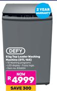 Defy 8kg Top Loader Washing Machine DTL165
