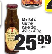 Mrs Ball's Chutney (Selected)-450g/470g Each