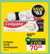 Colgate Total Toothpaste-For 2 x 75ml