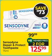 Sensodyne Repair & Protect Toothpaste-For 2 x 75ml