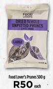 Food Lover's Prunes-500g Each