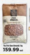 You First Raw Almonds-1Kg Each