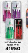 Footy's Sugar Free Soda Assorted-For 4 x 300ml