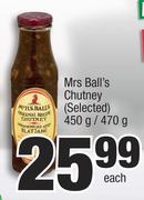 Mrs Ball's Chutney (Selected)-450g/470g Each