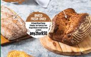 Artisanal Bread Range: Ciabatta, San Francisco Sour Dough Bread Or Small German Landbrot-For Any 2