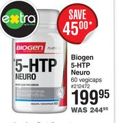 Biogen 5-HTP Neuro 60 Vegicaps