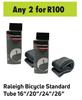 Raleigh Bicycle Standard Tube 16"/20"/24"/26"-For 2