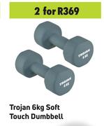Trojan 6Kg Soft Touch Dumbbell-For 2