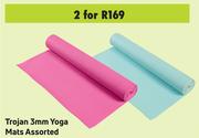 Trojan 3mm Yoga Mats Assorted-For 2