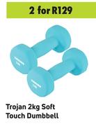 Trojan 2Kg Soft Touch Dumbbell-For 2
