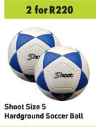 Shoot Size 5 Hardground Soccer Ball-For 2