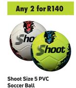 Shoot Size 5 PVC Soccer Ball-For 2