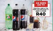 Pepsi Max, Light Or 7Up Sugar Free Soft Drinks-For Any 3 x 2Ltr