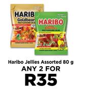 Haribo Jellies Assorted-For Any 2 x 80g
