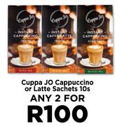 Cuppa Jo Cappuccino Or Latte Sachets-For Any 2 x 10s