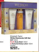 Elizabeth Taylor White Diamonds Gift Set EDT-100ml Per Set