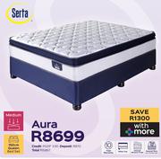 Serta Aura 152cm Queen Bed Set
