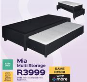 Mia Multi Storage 152cm Queen Bed Set