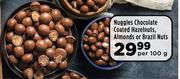 Nuggles Chocolate Coated Hazelnuts, Almonds Or Brazil Nuts-Per 100g