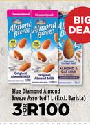 Blue Diamond Almond Breeze Assorted-For 3 x 1L