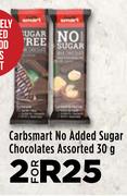 Carbsmart No Added Sugar Chocolates Assorted-For 2 x 30g