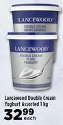 Lancewood Double Cream Yoghurt Assorted-1Kg Each