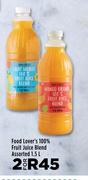 Food Lover's 100% Fruit Juice Blend Assorted-For 2 x 1.5L