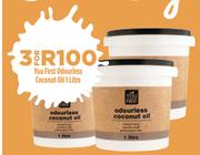 You First Odourless Coconut Oil-3 x 1Ltr
