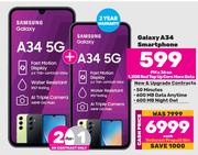 Samsung Galaxy A34 5G Smartphone-Each