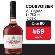 Courvoisier V.s Cognac 750ml Each