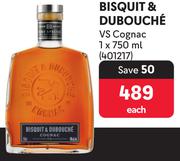Bisquit & Dubouche Vs Congac-750ml Each