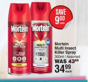 Mortein Multi Insect Killer Spray Assorted-300ml Each