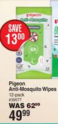 Pigeon Anti Mosquito Wipes 12 Pack