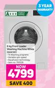 Defy 6kg Front Loader Washing Machine (White) DAW381