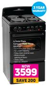 Defy 4 Solid Plate Compact Black Stove DSS514