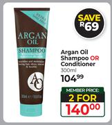 Argan Oil Shampoo Or Conditioner-For 2 x 300ml