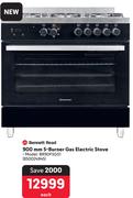 Bennett Read 900mm 5 Burner Gas Electric Stove BR90FSGS1