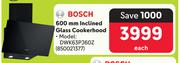 Bosch 600mm Inclined Glass Cookerhood DWK63PJ60Z