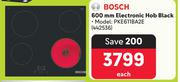 Bosch 600mm Electronic Hob Black PKE611BA2E