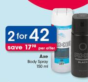 Axe Body Spray-2 x 150ml