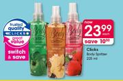 Clicks Body Spritzer-225ml Each