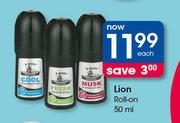 Lion Roll On-50ml Each