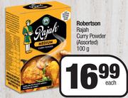 Robertson Rajah Curry Powder (Assorted)- 100g