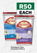 President Feta Assorted-400g Each