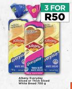 Albany Everyday Sliced Or Thick Sliced White Bread-For 3 x 700g