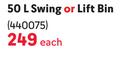 Addis 50L Swing Or Lift Bin-Each