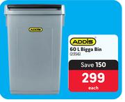 Addis 60L Bigga Bin-Each
